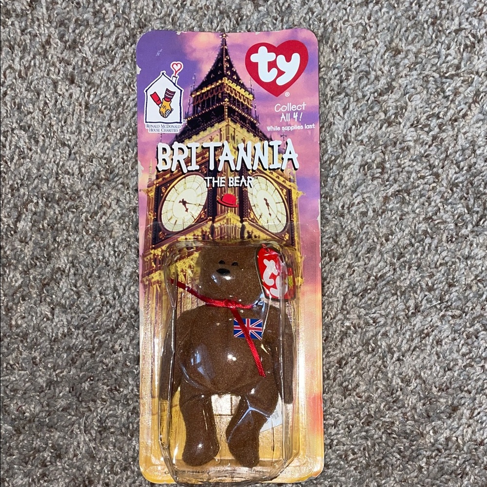 Ty Britannia the Bear - Classic Brown Plush Toy